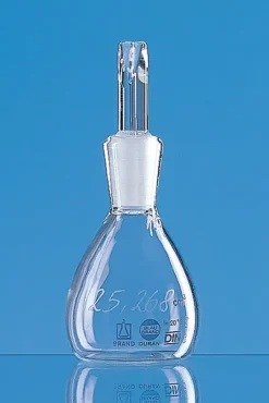 Pycnomètre selon gay-lussac blaubrand cert individuel 100 ml calibré verre borosilicaté 3.3