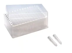 Rack de tubes 1,2 ml 96 tubes individuels naturel x 10