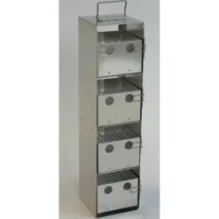Rack 4 étages pour paillettes sans visotube pour Espace 331 avec plateau tournant - lot de 15