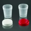 Récipient conique 120 ml PP bouchon roug stérile emballage individuel x 250