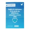 Registre de maintenance DAE AVF Biomedical