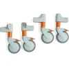 Rehausse 5 cm Clean - pour fauteuil mobile Clean - vert Lagon - lot de 4