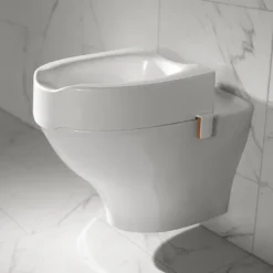 Rehausseur de toilettes Etac My-Loo - réhausse de 10 cm - amovible, à attaches latérales