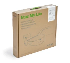 Rehausseur de toilettes Etac My-Loo - fixe, avec couvercle , ep. 6 cm, fixé sur toilettes