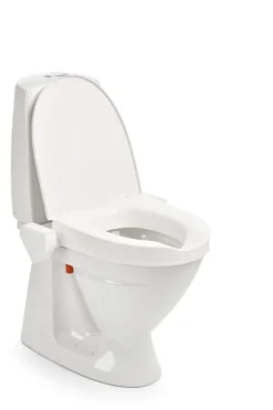 Rehausseur de toilettes Etac My-Loo - fixe, avec couvercle , ep. 6 cm, fixé sur toilettes