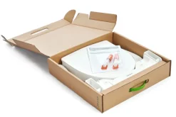 Rehausseur de toilettes Etac My-Loo - fixe, avec couvercle , ep. 6 cm, fixé sur toilettes