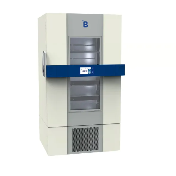 Réfrigérateur banque de sang 773 L qualificable +4°C +/-2°C, modèle B901 portes vitrées livré sans équipements