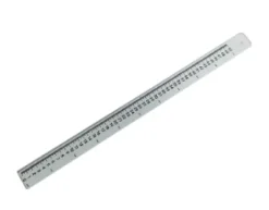 Règle plombée Plexiglas 0,5 m graduée - 1 mm chiffrée - 1 cm ép. 5 mm x l. 40 mm