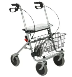 Rollator avec siège 4 roulettes - CRISTALLO