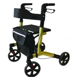 Rollator 4 roulettes avec sangle de dossier - Nestor
