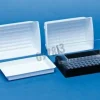 Réservoir 96 puits hts hips blanc stérile avec 2 supports x 50