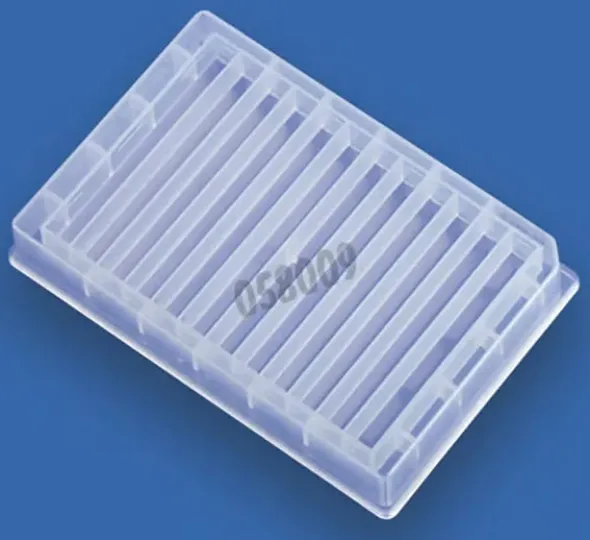 Réservoir réactifs 12 canaux forme basse PP x 25