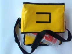 Sac de transport à bandoulière - jaune - pour kit de fiche CSISC multivictime