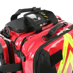 Sac à dos d'intervention Intrepid 60 l - rouge PVC - 5 poches multiusage cristal