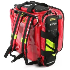 Sac à dos d'intervention Intrepid 60 l - rouge PVC - 5 poches multiusage cristal