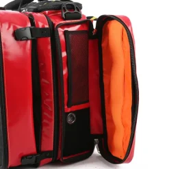 Sac à dos d'intervention Intrepid 60 l - rouge PVC - 5 poches multiusage cristal