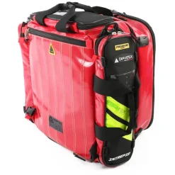 Sac à dos d'intervention Intrepid 60 l - rouge PVC - 5 poches multiusage cristal