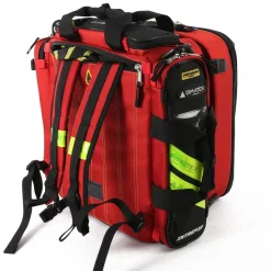Sac à dos d'intervention Intrepid 60 l - rouge - 5 poches multiusage cristal