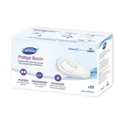 Sac hygiénique avec tampon absorbant 500 ml pour bassin de lit - lot de 20