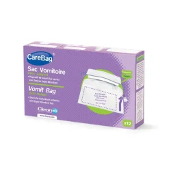 Sac à vomi avec substance gélifiante Carebag Cleanis - lot de 20