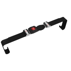 Sangle de maintien patient pour brancard série 900 - noir - boucle métallique pour brancard bi-bloc - l'unité