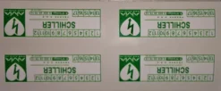 Scellés Schiller pour boîtier mural intérieur métallique, lot de 4