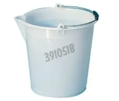 Seau blanc à bec 9 l