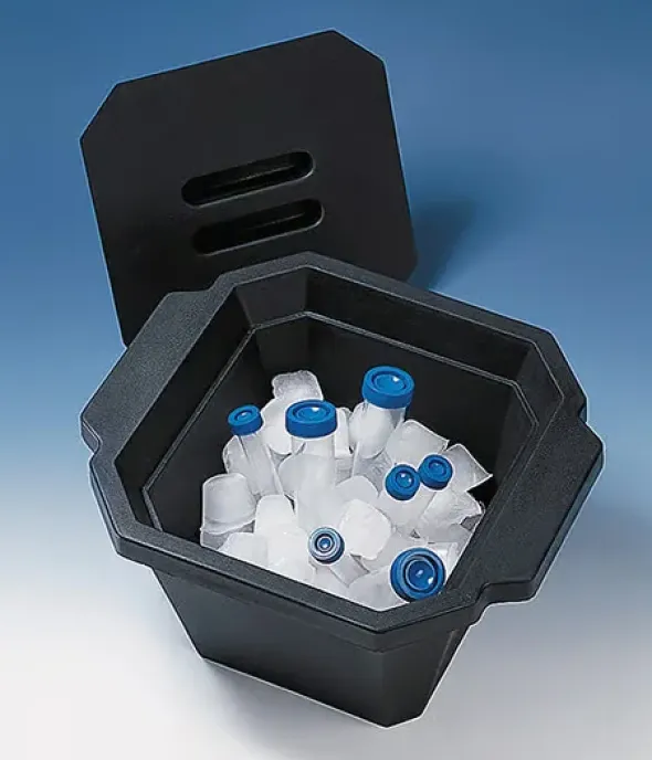 Seau à glace avec couvercle masse pe capacité 4,5 l
