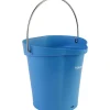Seau gradué bec verseur 6 l bleu pour laboratoire
