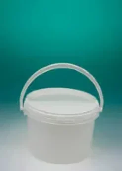 Seau 3 l PP blanc hauteur 139 mm Ø 184 mm avec cape rentrante coiffante blanc x 80
