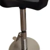 Selle de pauchet haut 67à84cm réglage au pied assise PU coloris noir Livrée montée