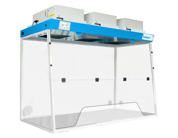 Serie h - labopur - hotte à filtration h15 + trapèze large, 3 colonnes de filtration, a choisir