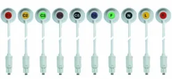 Set complet de 10 électrodes avec brins (sans marquage)