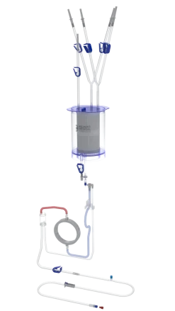 Set de réchauffement transfusion massive réservoir 3l. - lot de 4