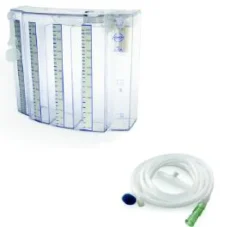 Set OP pour drainage thoracique Composé de 10 bocaux et 10 tubulures