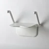 Siège de douche mural Etac Relax avec accoudoirs l. 40 x p. 45cm - poids limite 125 kg - blanc