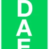 Signalétique défibrillateur DAE flèche bas : flèche bas de taille 11 x 30 cm [distribuée par Schiller]