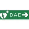 Signalétique verte PVC droite (modèle 3 - 1 pancarte 30 x 10 cm) [distribuée par AVF Biomedical]