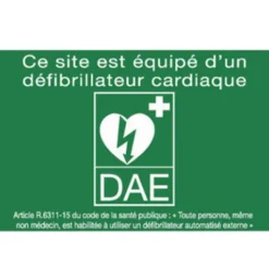 Signalétique verte PVC Site (modèle 1 - 1 pancarte 15 x 10 cm) [distribuée par AVF Biomedical]