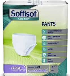 Slip Absorbant Soffisof Air Dry Maxi 9 gouttes Taille L - 1 palette de 1344 unités