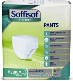 Slip Absorbant Soffisof Air Dry Super 8 gouttes Taille M - 1 palette de 1680 unités