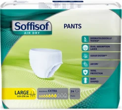 Slip Absorbant Soffisof Air Dry Extra 7 gouttes Taille L - 1 palette de 2016 unités