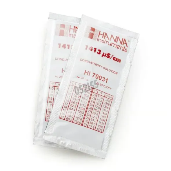 Solution conductivite 1413 µs/cm sachets de 20 ml