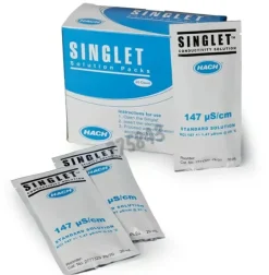 Solution étalon conductivite 147µs/cm hach 20 x 20 mL