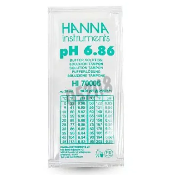 Solution tampon ph 6.86 sachets de 20 ml - 25 pcs