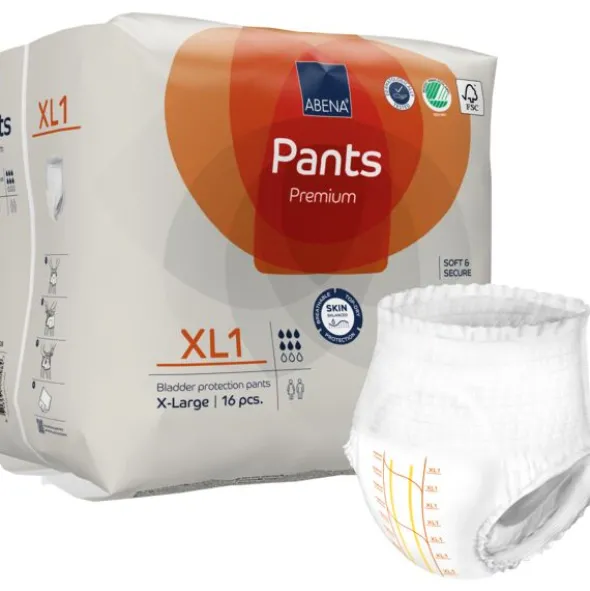 Sous-vêtement absorbant Abena pants XL1 premium - 1 palette de 1152 unités