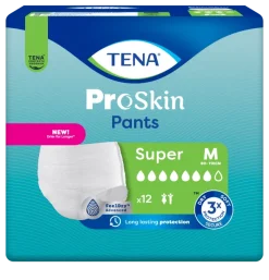 Sous-vêtement absorbant TENA Pants ProSkin Super Medium - 1 carton de 48 unités
