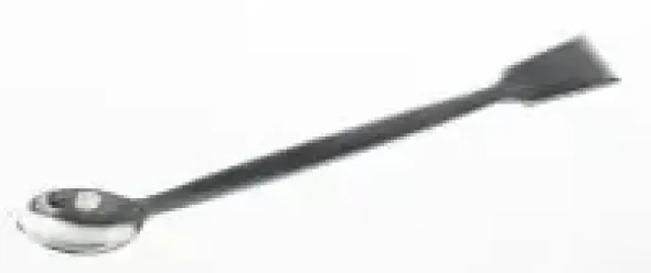 Spatule avec cuillère inox 180 mm