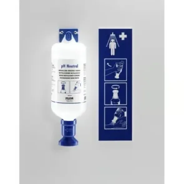 Station murale avec 1 flacon 1 l pour le corps