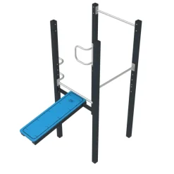 Station Street Workout 4 ateliers - hauteur chute libre inférieur à 2 m - déchargé sous abri